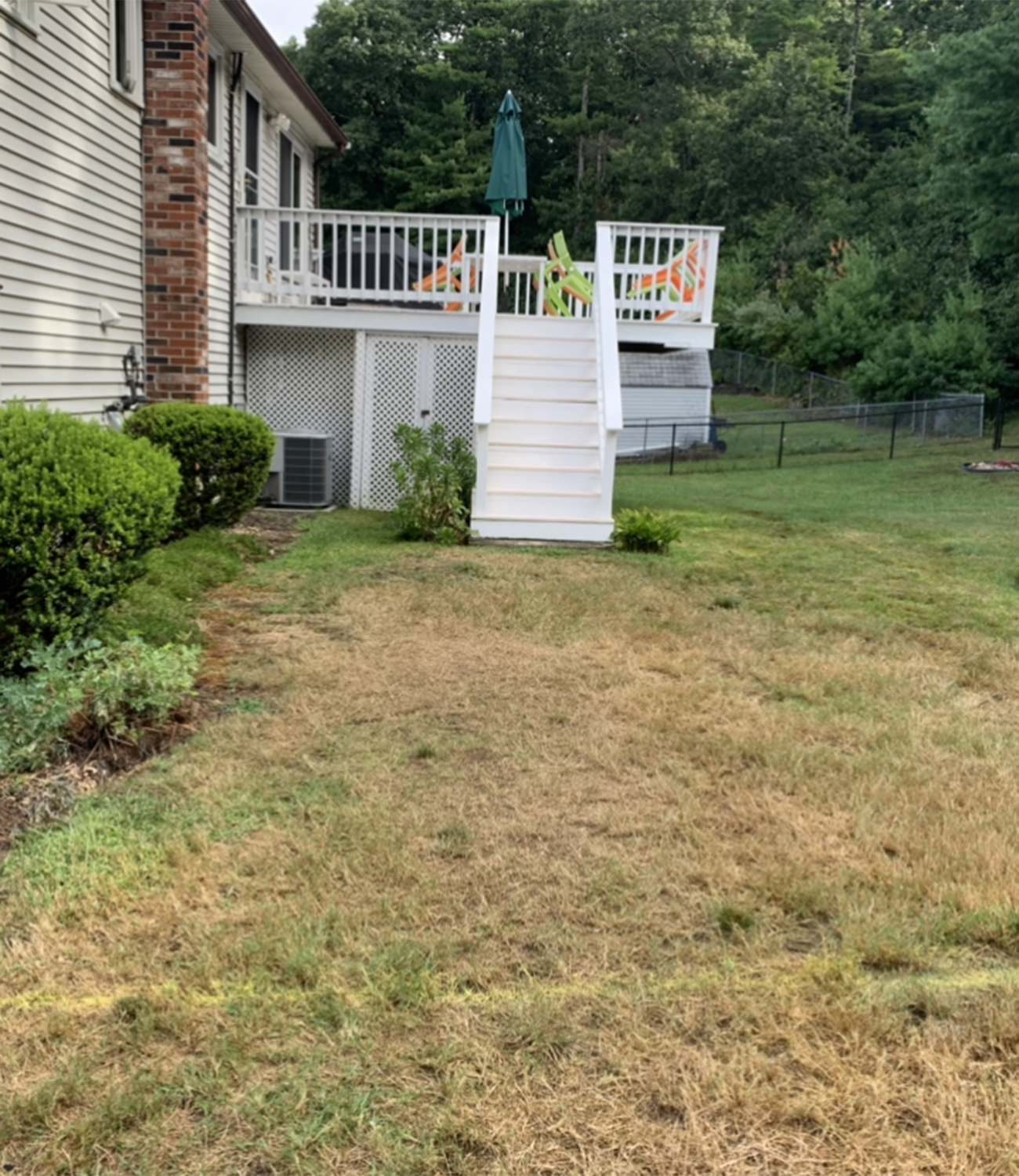 Patio Landscape Construction, Before and After